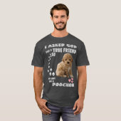 Bichon Poodle Dog Mom Bichon Poo Dad Costume T-shirt (Voorkant volledig)