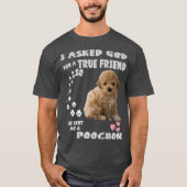 Bichon Poodle Dog Mom Bichon Poo Dad Costume T-shirt (Voorkant)