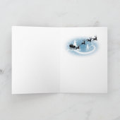 Bichon Snowy Christmas Day Cards Feestdagen Kaart (Binnen)
