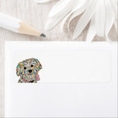 Bichon Terrier Mix Return-adreslabel Etiket (Insitu)