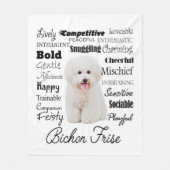 Bichon Traits Fleece Blanket (Voorkant)