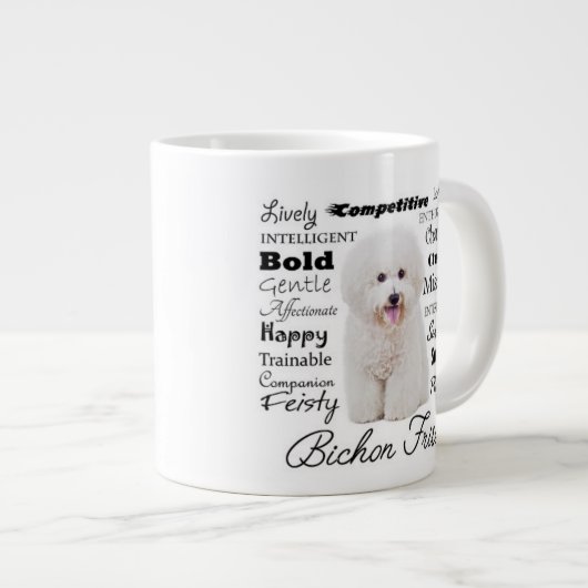 Bichon Traits Jumbo Mok (Voorkant rechts)