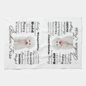 Bichon Traits Kitchen Towel Theedoek (Horizontaal)