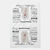 Bichon Traits Kitchen Towel Theedoek (Verticaal)
