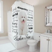 Bichon Traits Showgordijn Douchegordijn (In situ)