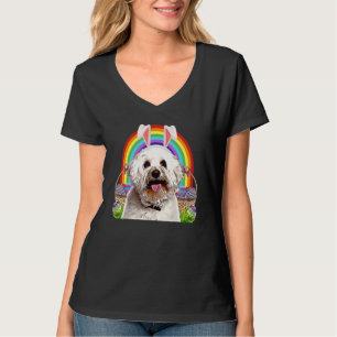Bichons Frise Dog Paashaas Egg Hunt T-shirt