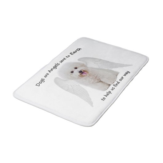 Bichons zijn Angels Bath Mat (Gekanteld)