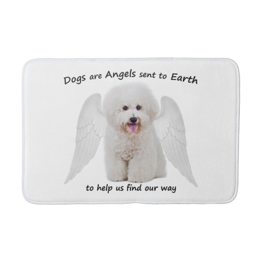 Bichons zijn Angels Bath Mat (Voorkant)