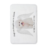 Bichons zijn Angels Bath Mat (Voorkant Verticaal)