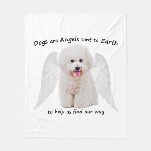 Bichons zijn Angels Fleece Blanket (Voorkant)