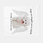 Bichons zijn Angels Fleece Blanket (Voorkant (Horizontaal))
