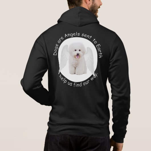 Bichons zijn Angels Hoodie (Achterkant)