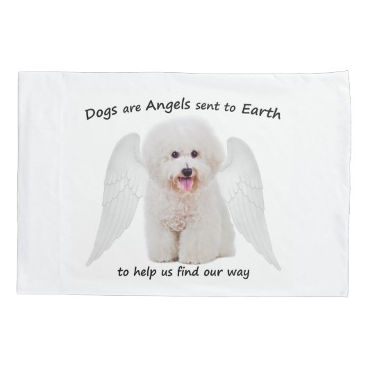 Bichons zijn Angels Pillowcase Kussensloop (Achterkant)