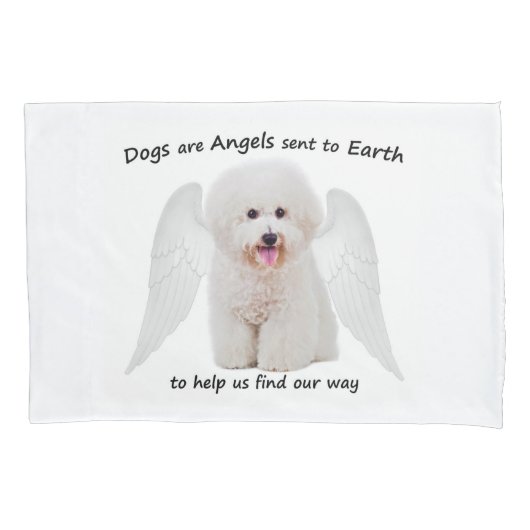Bichons zijn Angels Pillowcase Kussensloop (Voorkant)