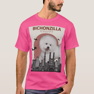 Bichonzilla - Giant Bichon Frise Hondenmonster T-shirt