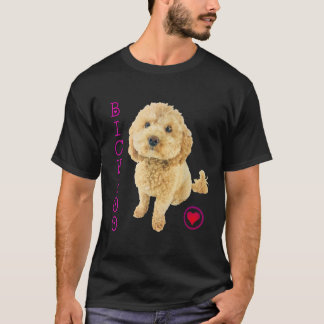 Bichpoo Puppy Dog Poodle cross Noodle Super cute B T-shirt