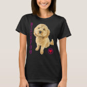 Bichpoo Puppy Hond Poedel Cross Noodle Super Cute T-shirt (Voorkant)