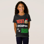 Bichpoo Puppy Hondenliefhebber schattig Best Poodl T-shirt (Voorkant volledig)