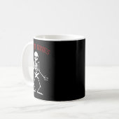 Bicken Botten Skeleton Halloween Funny Botten Love Koffiemok (Voorkant links)