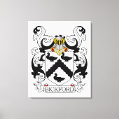 Bickford Family Crest Canvas Afdruk (Voorkant)