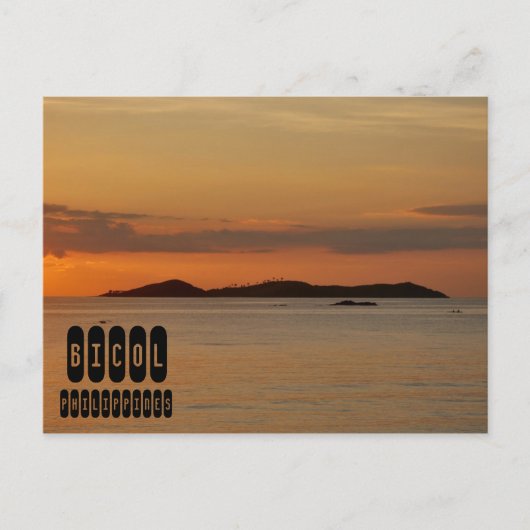 Bicol Beach op de Filipijnen Briefkaart (Voorkant)