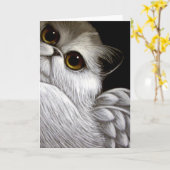 BICOLOR ANGEL PERSIAN CAT PAS KAART AAN (Gele Bloem)