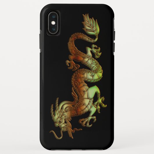 Bicolor Dragon iPhone XS Max Hoesje (Achterkant)
