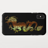 Bicolor Dragon iPhone XS Max Hoesje (Achterkant (horizontaal))
