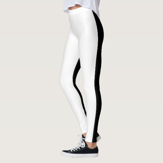 bicolor en blanco y negro leggings (Links)