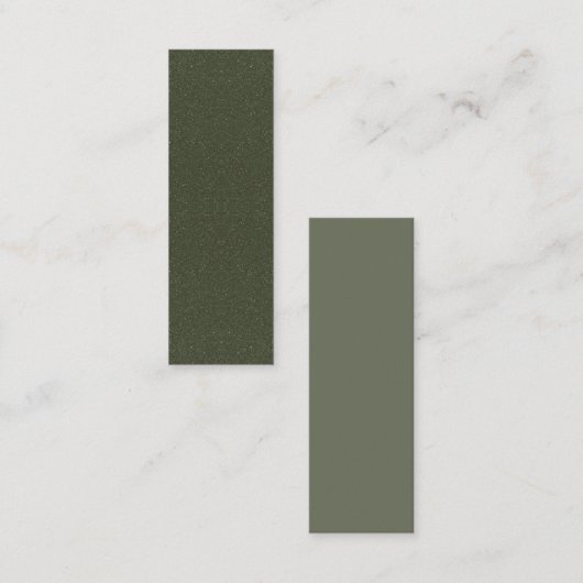 Bicolor Moss Green Flat Loyalty Kaarten – Aanpasse (Voorkant / Achterkant)