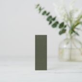 Bicolor Moss Green Flat Loyalty Kaarten – Aanpasse (Staand voorkant)