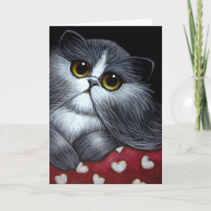 BICOLOR PERSIAN CAT - VALENTIJNSE kaart