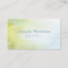 Bicolor waterverf gradiënt bokeh visitekaartje