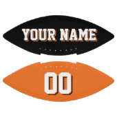 BICOLORED Black en Oranje aangepast Football (Panelen)