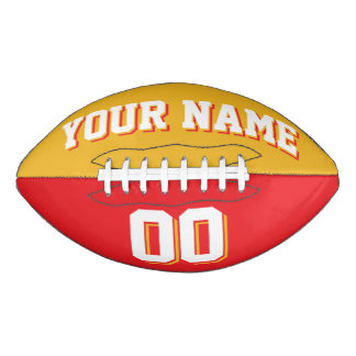 BICOLORED Gold en Red Custom Football