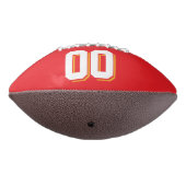 BICOLORED Gold en Red Custom Football (Gedraaid 270)