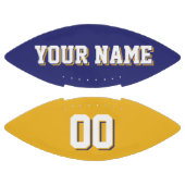 BICOLORED Navy Blue en Gold Custom Football (Panelen)