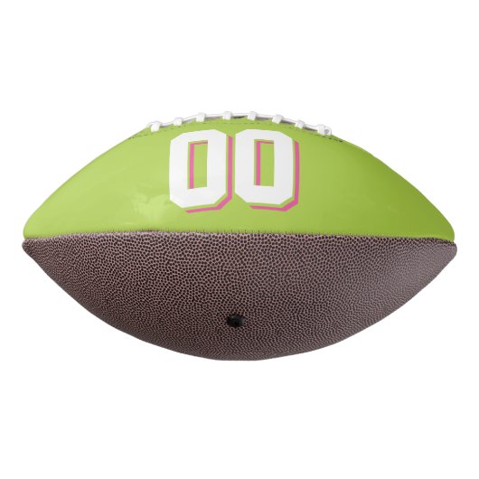 BICOLORED Pink and Lime Green Custom Football (Gedraaid 270)