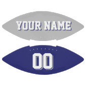 BICOLORED Silver Grey and Navy Custom Football (Panelen)