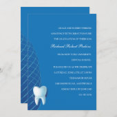 Bicuspid in Blue Dental School Afstuderen Invitat Kaart (Voorkant / Achterkant)