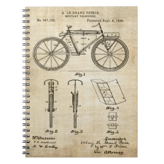 Bicycle 1896 - Patentafdrukken Notitieboek