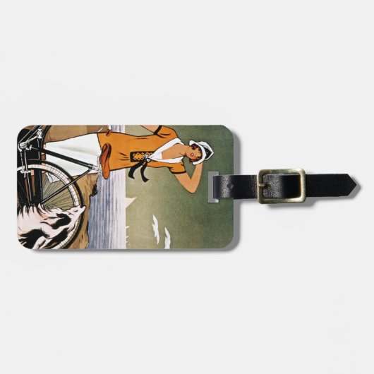 Bicycle Ad, 1925 Bagagelabel (Voorkant horizontaal)