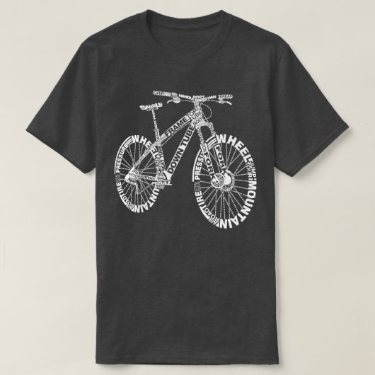Bicycle Amazing Anatomy Mountain Bike T-shirt (Design voorkant)
