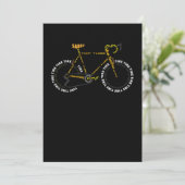 Bicycle AnatomyCute Cycling is levensecht Bedankkaart (Staand voorkant)