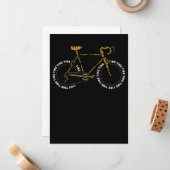 Bicycle    AnatomyCute Cycling is levensecht Notitiekaartje (Voorkant / Achterkant in situ)