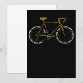 Bicycle    AnatomyCute Cycling is levensecht Notitiekaartje (Voorkant / Achterkant)