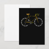 Bicycle AnatomyCute Cycling is levensecht RSVP Kaartje (Voorkant / Achterkant)