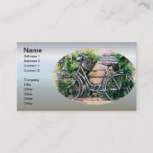 Bicycle and Basket in the Garden Visitekaartje (Voorkant)