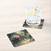 Bicycle and Flowers Kartonnen Onderzetters (Insitu)