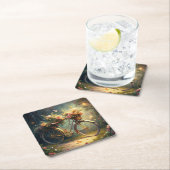 Bicycle and Flowers Kartonnen Onderzetters (Insitu)